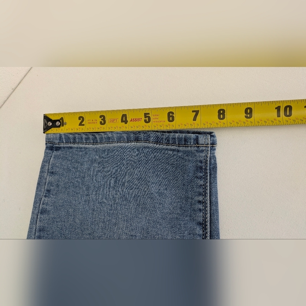 Hudson EUC women's Icey Blue Mid Rise Straight Leg Jeans Size 10 L 28" - Picture 11 of 13